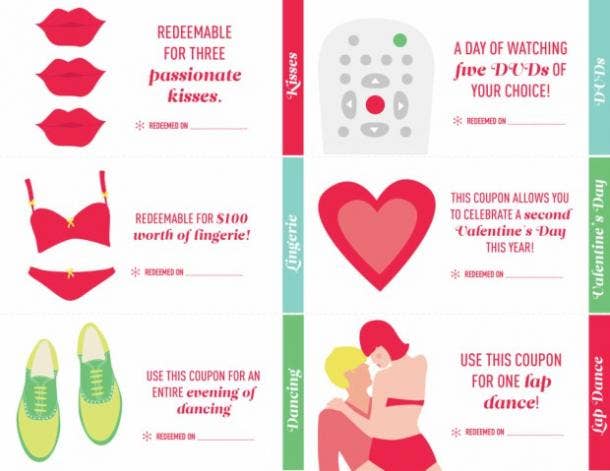 Funny love coupons for him